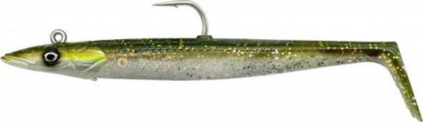 Savage Gear Sandeel V2 14 cm 33 gr Green Silver 2+1 - Image 1