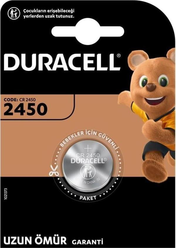 Duracell CR2450 Lityum Tekli Düğme Pil - Image 1