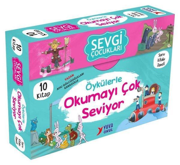 Sevgi Çocukları Öykülerle Okumayı Çok Seviyor Seti - 10 Kitap Takım - 3-4. Sınıflar İçin - Yuva - Image 1