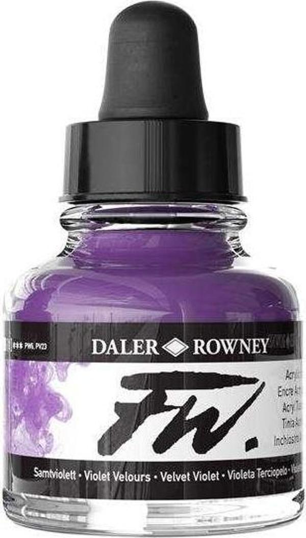 Daler Rowney Fw Akrylic Mürekkep Velvet Violet 29.5 ml 454 - Image 1
