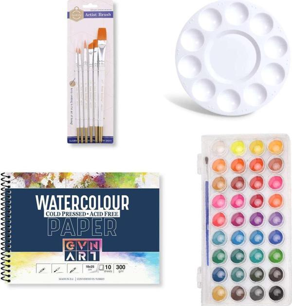 Gvn Art Suluboya Seti Vivid Renkler 36lı - Image 1