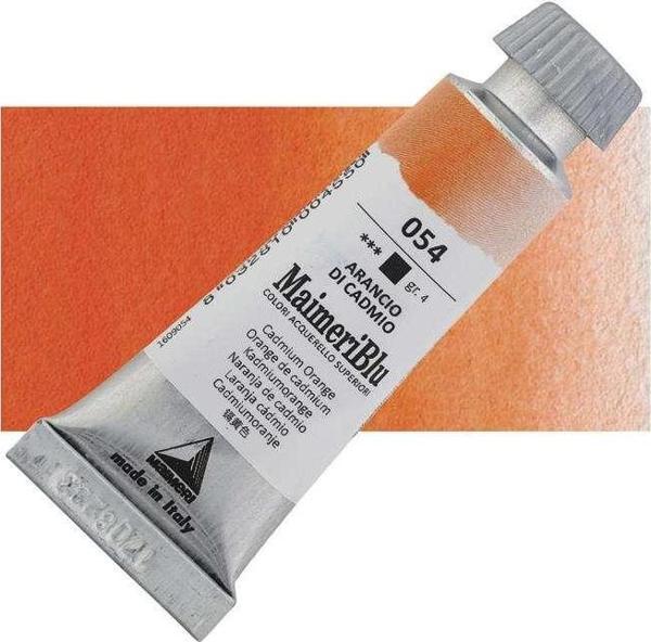 Maimeri Blu Tüp Sulu Boya 12 ml Cadmium Orange 54 - Image 1