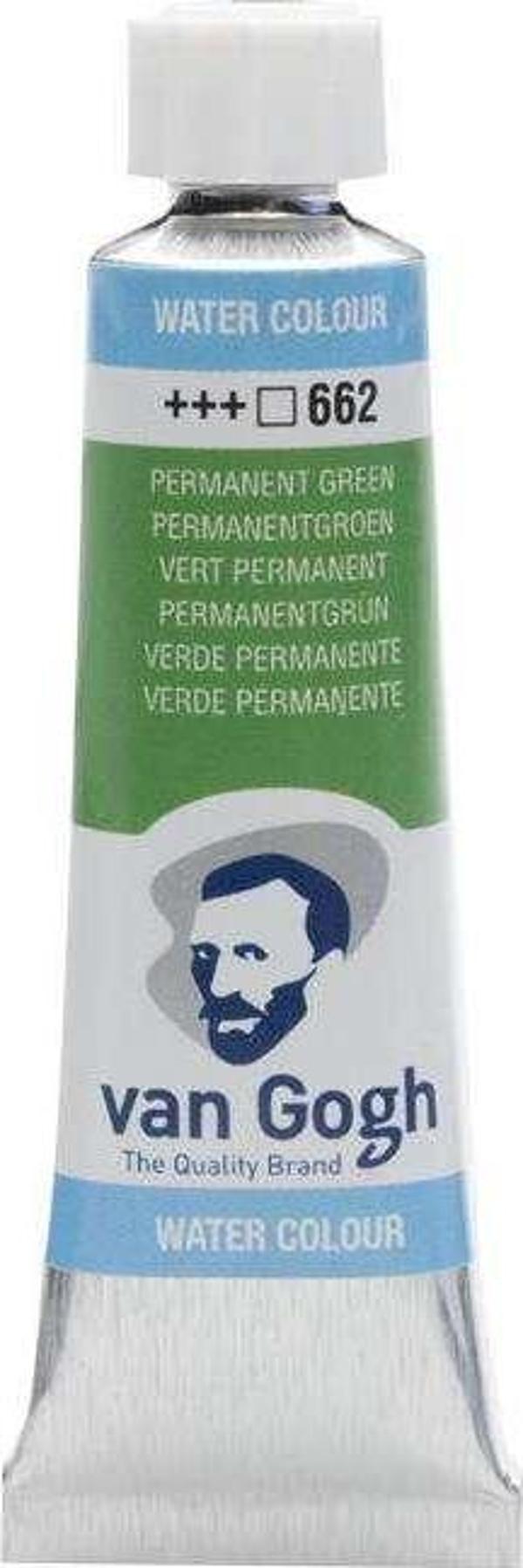 Talens Van Gogh Tüp Sulu Boya 10 ml Permanent Green 662 - Image 1