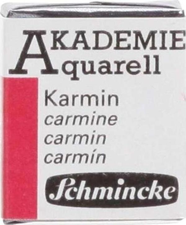 Schmincke Akademie Yarım Tablet Sulu Boya Carmine - Image 1