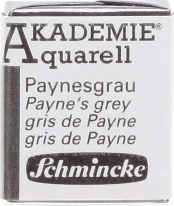 Schmincke Akademie Yarım Tablet Sulu Boya Payne’s Grey - Image 1