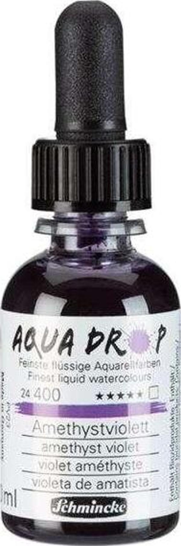 Schmincke Aqua Drop Sıvı Sulu Boya 30 ml Amethyst Violet - Image 1