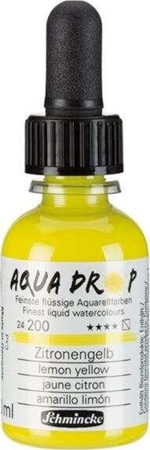 Schmincke Aqua Drop Sıvı Sulu Boya 30 ml Lemon Yellow - Image 1