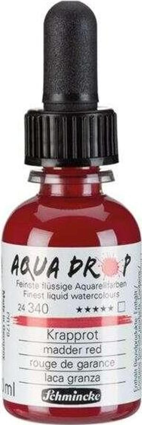 Schmincke Aqua Drop Sıvı Sulu Boya 30 ml Madder Red - Image 1