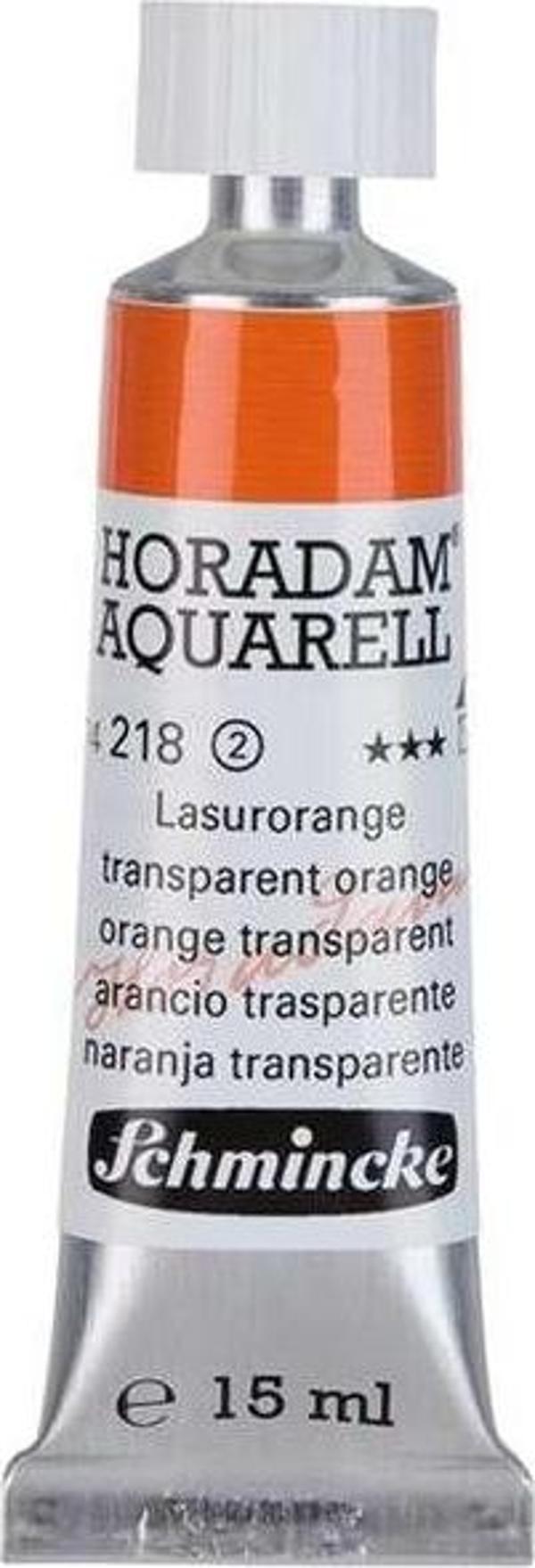 Schmincke Horadam Tüp Sulu Boya 15 ml Seri 2 Transparent Orange 218 - Image 1