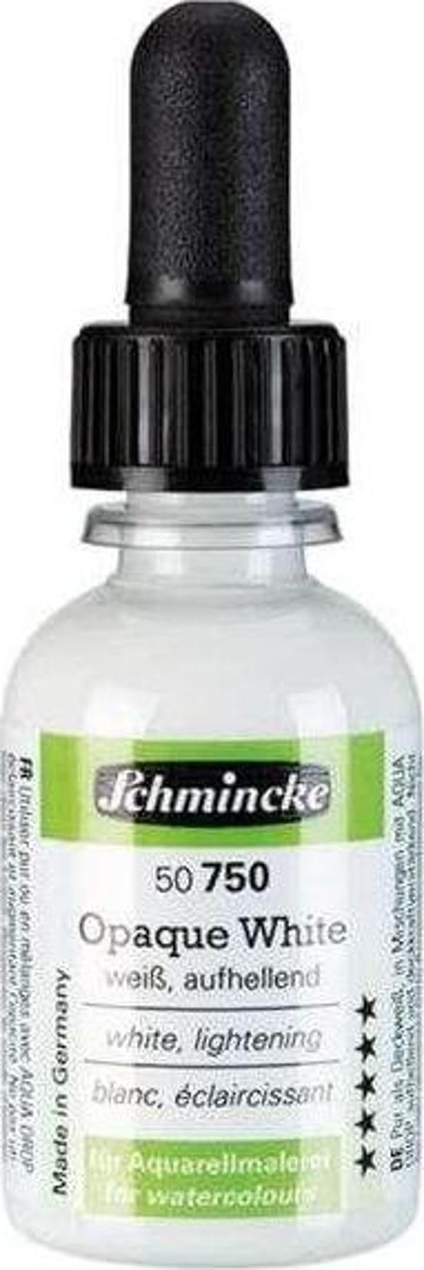 Schmincke Aqua Drop Sıvı Sulu Boya 30 ml Opaque White - Image 1