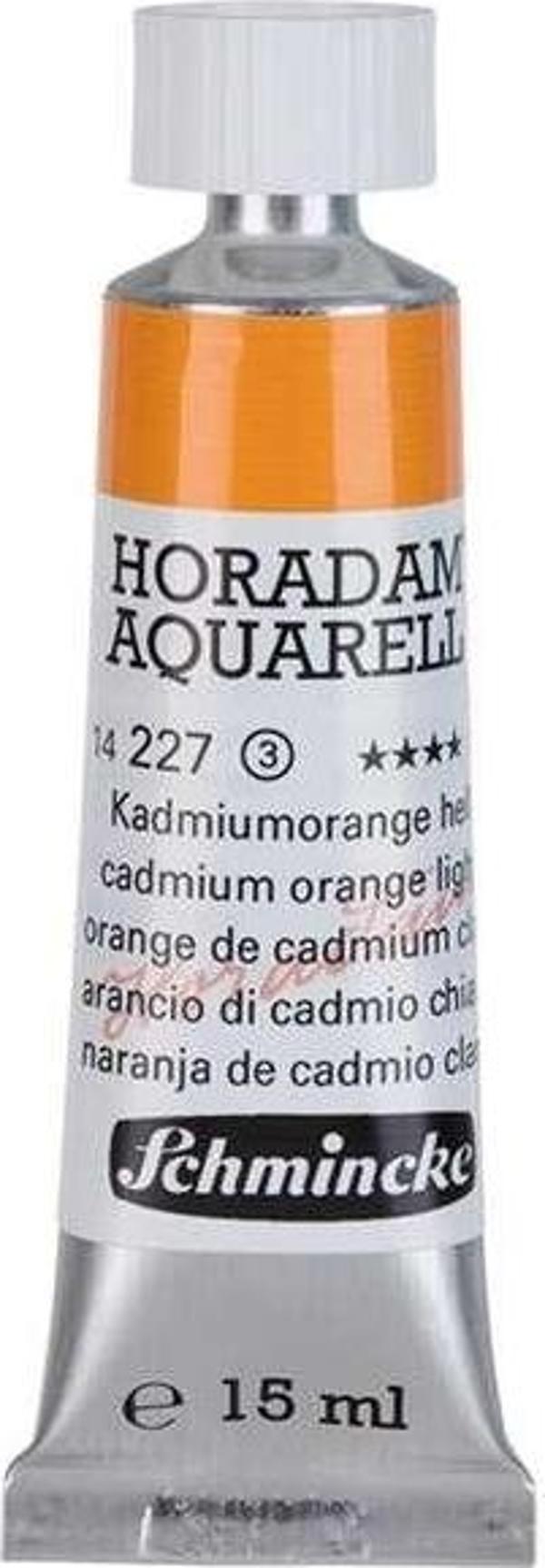 Schmincke Horadam Tüp Sulu Boya 15 ml Seri 3 Cadmium Orange Light 227 - Image 1