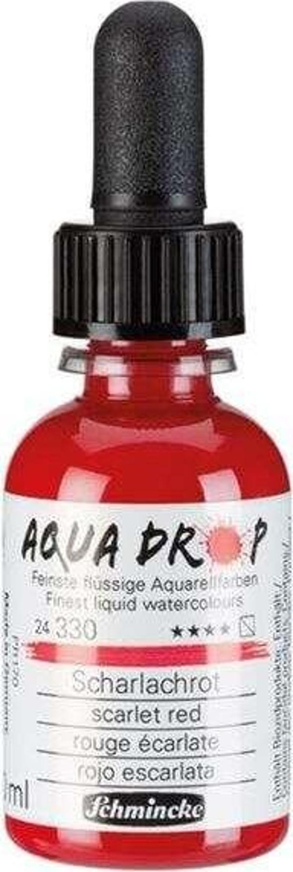 Schmincke Aqua Drop Sıvı Sulu Boya 30 ml Scarlet Red - Image 1