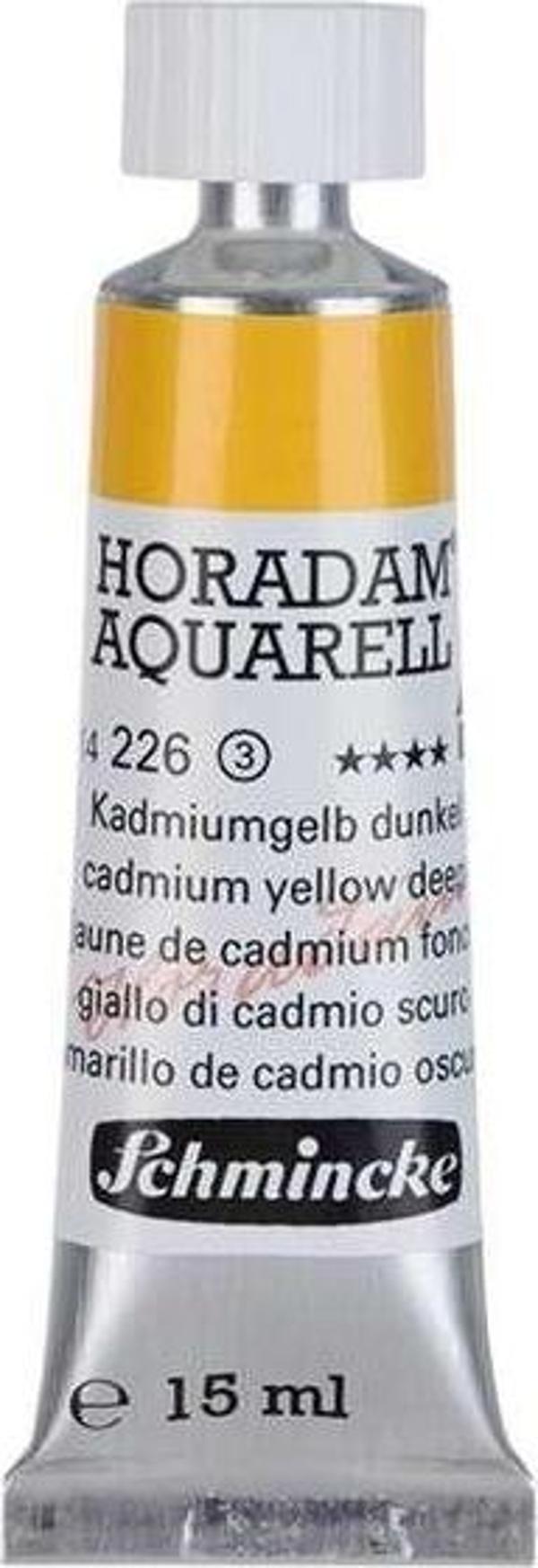 Schmincke Horadam Tüp Sulu Boya 15 ml Seri 3 Cadmium Yellow Deep 226 - Image 1