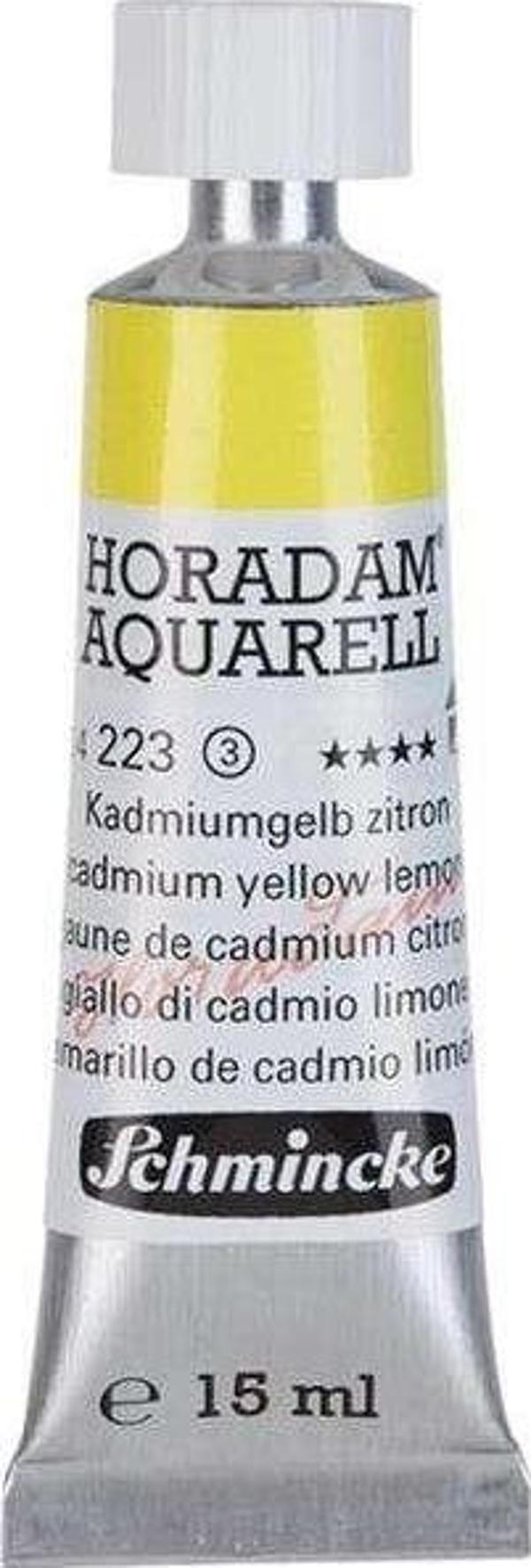 Schmincke Horadam Tüp Sulu Boya 15 ml Seri 3 Cadmium Yellow Lemon 223 - Image 1