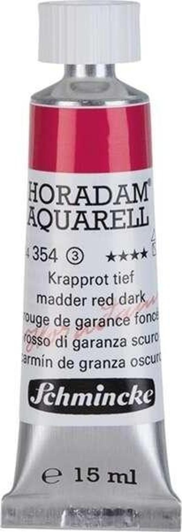 Schmincke Horadam Tüp Sulu Boya 15 ml Seri 3 Madder Red Dark 354 - Image 1