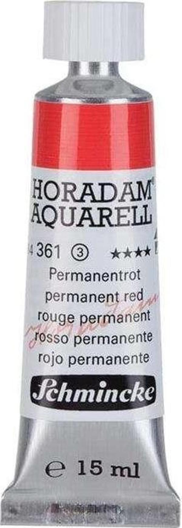 Schmincke Horadam Tüp Sulu Boya 15 ml Seri 3 Permanent Red 361 - Image 1