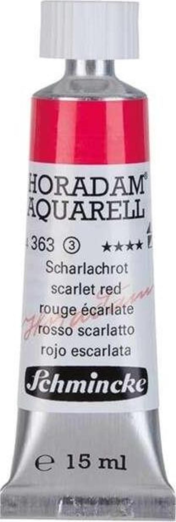 Schmincke Horadam Tüp Sulu Boya 15 ml Seri 3 Scarlet Red 363 - Image 1