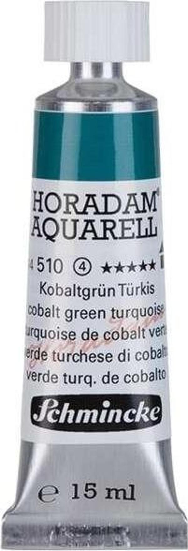 Schmincke Horadam Tüp Sulu Boya 15 ml Seri 4 Cobalt Green Turquoise 510 - Image 1