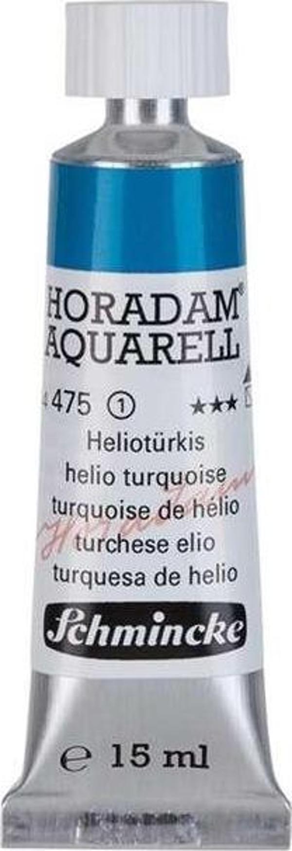 Schmincke Horadam Seri 1 Tüp Sulu Boya 15 ml Helio Turquoise 475 - Image 1