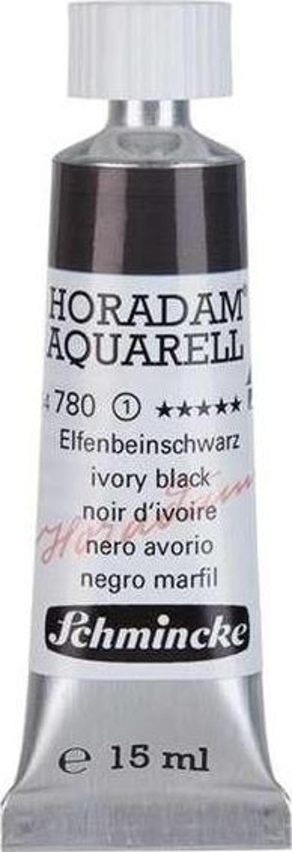 Schmincke Horadam Seri 1 Tüp Sulu Boya 15 ml Ivory Black 780 - Image 1