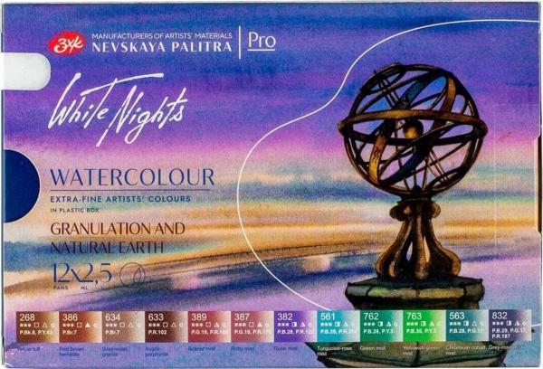 St. Petersburg White Nights Extra-Fine Artists Tam Tablet Sulu Boya Seti 12’li - Image 1