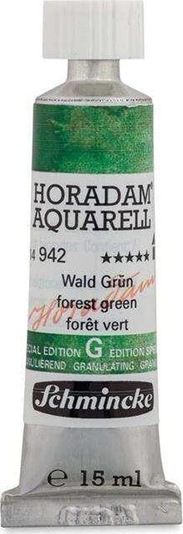 Schmincke Horadam Supegranulation Tüp Sulu Boya 15 ml Forest Green 942 - Image 1
