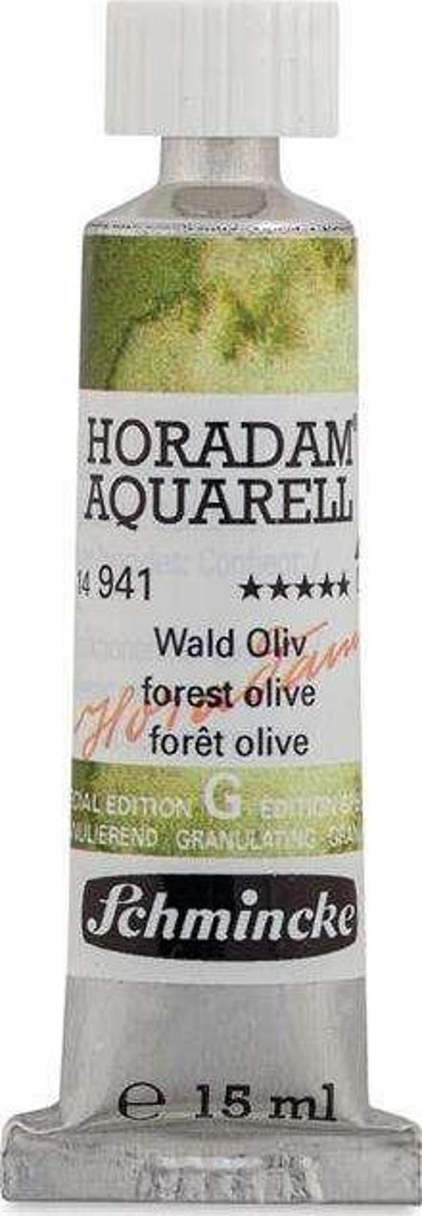 Schmincke Horadam Supegranulation Tüp Sulu Boya 15 ml Forest Olive 941 - Image 1