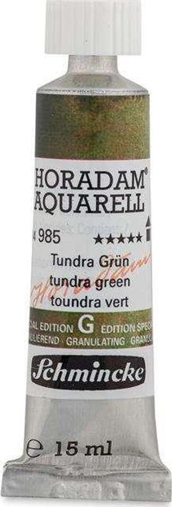 Schmincke Horadam Supegranulation Tüp Sulu Boya 15 ml Tundra Green 985 - Image 1