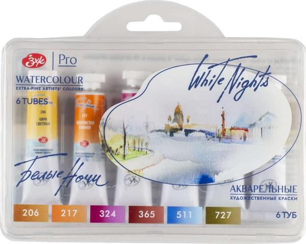 St. Petersburg White Nights Extra-Fine Tüp Sulu Boya Seti 10 ml 6lı Classic 191392101 - Image 1
