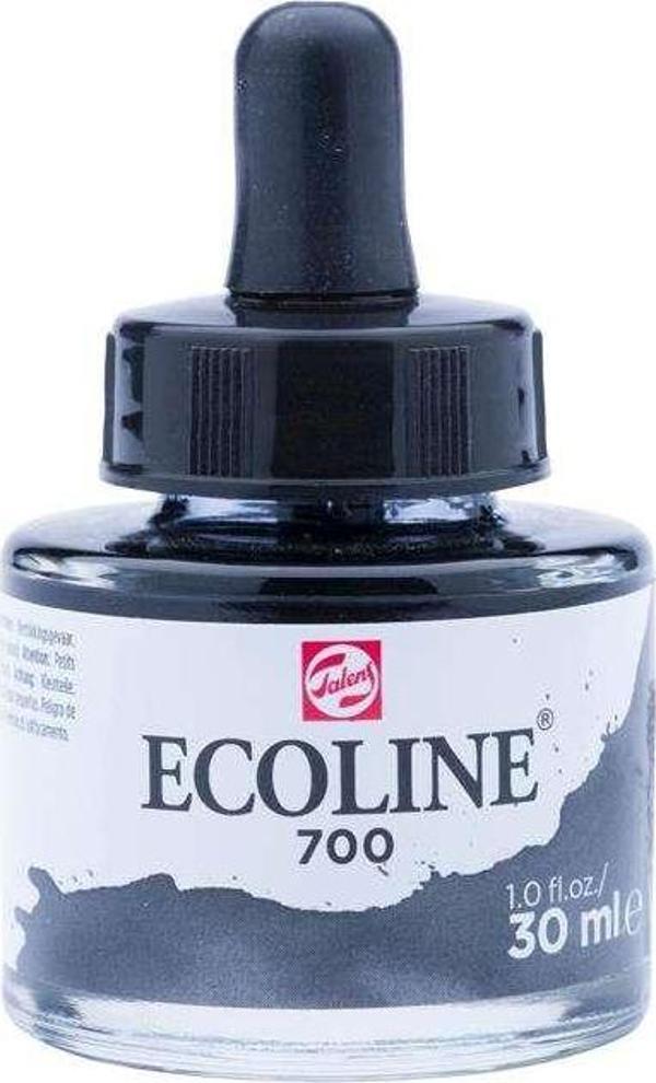 Talens Ecoline Sıvı Sulu Boya 30 ml Black 700 - Image 1