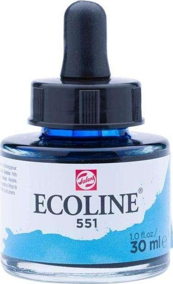 Talens Ecoline Sıvı Sulu Boya 30 ml Sky Blue Light 551 - Image 1