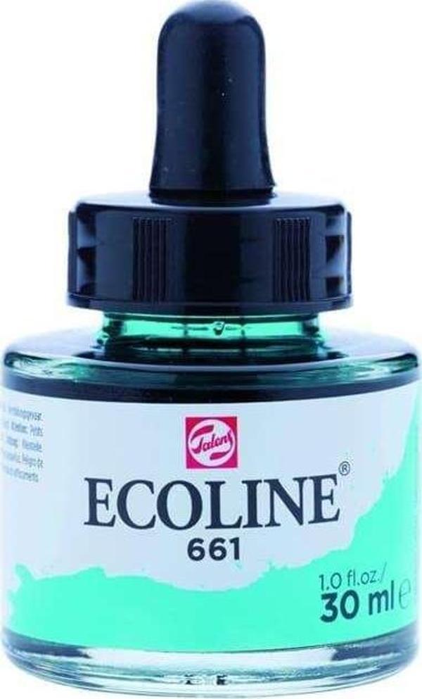 Talens Ecoline Sıvı Sulu Boya 30 ml Turquoise Green 661 - Image 1