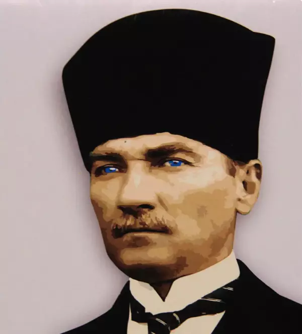 Magic Art Sayılarla Boyama Tuval 40x50 cm Atatürk - Image 1