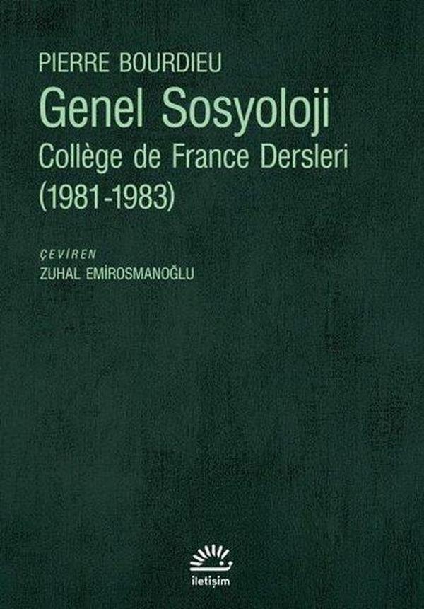 Genel Sosyoloji: College de France Dersleri 1981 - 1983 - İletişim Yayınları - Image 1
