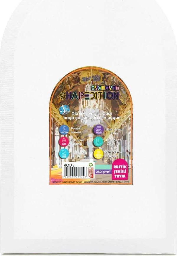 Magic Art Shape Edition Rustik Şekilli Tuval 45x30 cm RUT45 - Image 1