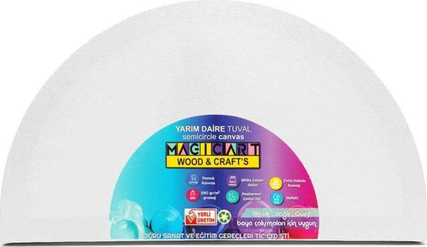 Magic Art Yarım Daire Tuval 40 cm DYT40 - Image 1