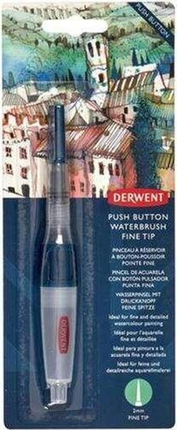 Derwent Push Button Waterbrush İnce Uç 2mm Fırça - Image 1