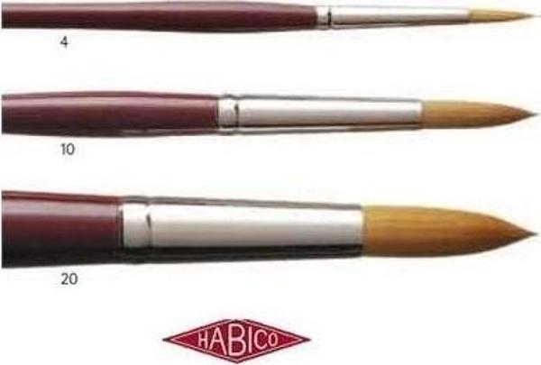 Habico Seri 123 Yuvarlak Sentetik Kıl Fırça No7 - Image 1