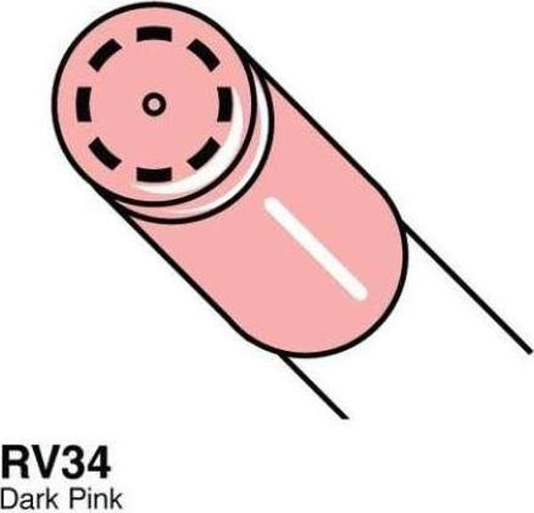 Copic Ciao Marker Kalem RV34 Dark Pink - Image 1