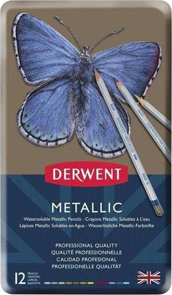 Derwent Metallic 12’li - Image 1