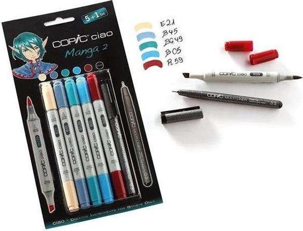 Copic Ciao 5+1 Set Manga 2 - Image 1