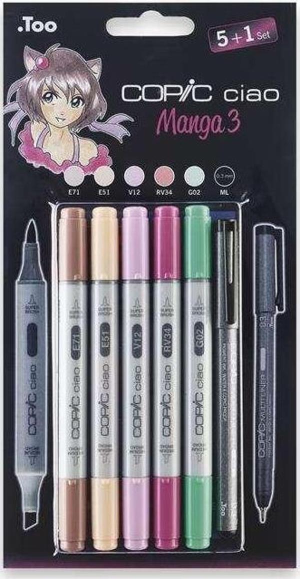 Copic Ciao 5+1 Set Manga 3 - Image 1