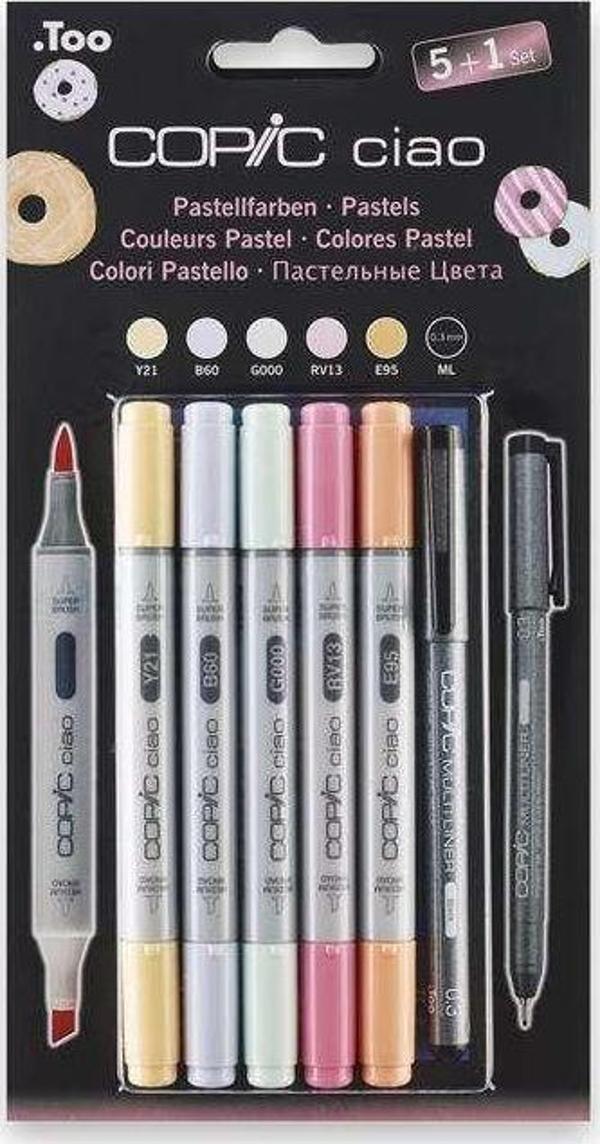 Copic Ciao 5+1 Set Pastels - Image 1