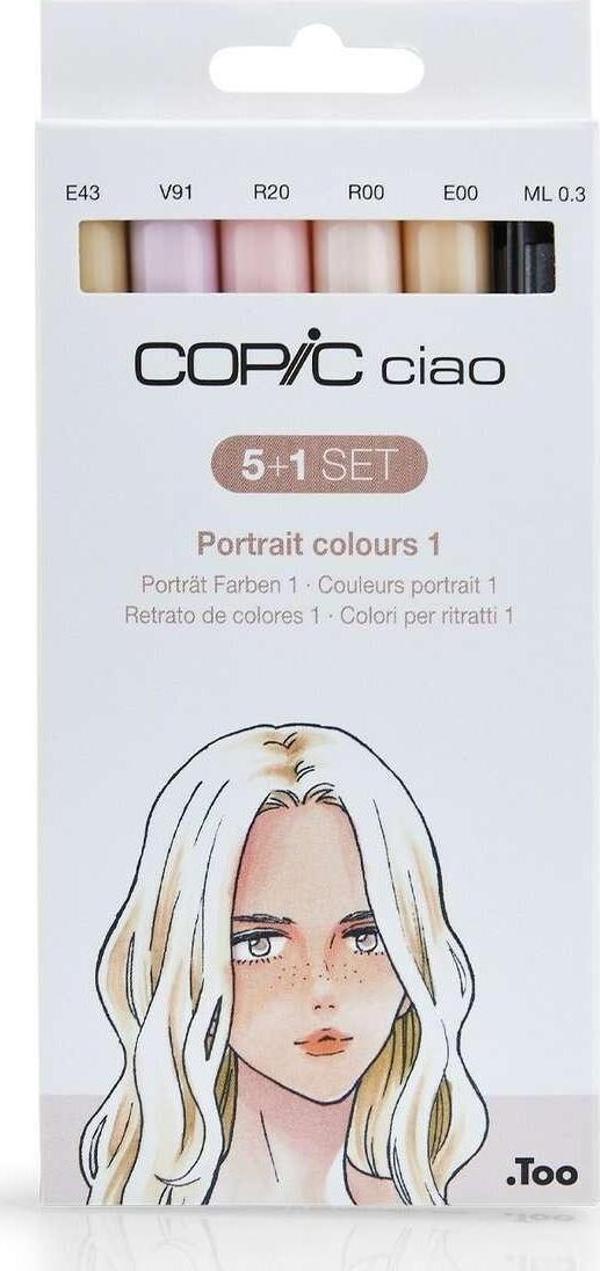 Copic Ciao 5+1 Set Skin Tones - Image 1
