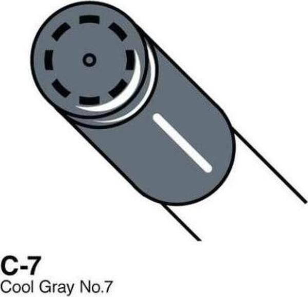 Copic Ciao Marker Kalem C7 Cool Gray - Image 1