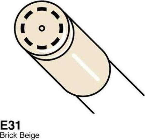 Copic Ciao Marker Kalem E31 Brick Beige - Image 1
