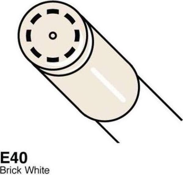 Copic Ciao Marker Kalem E40 Brick White - Image 1