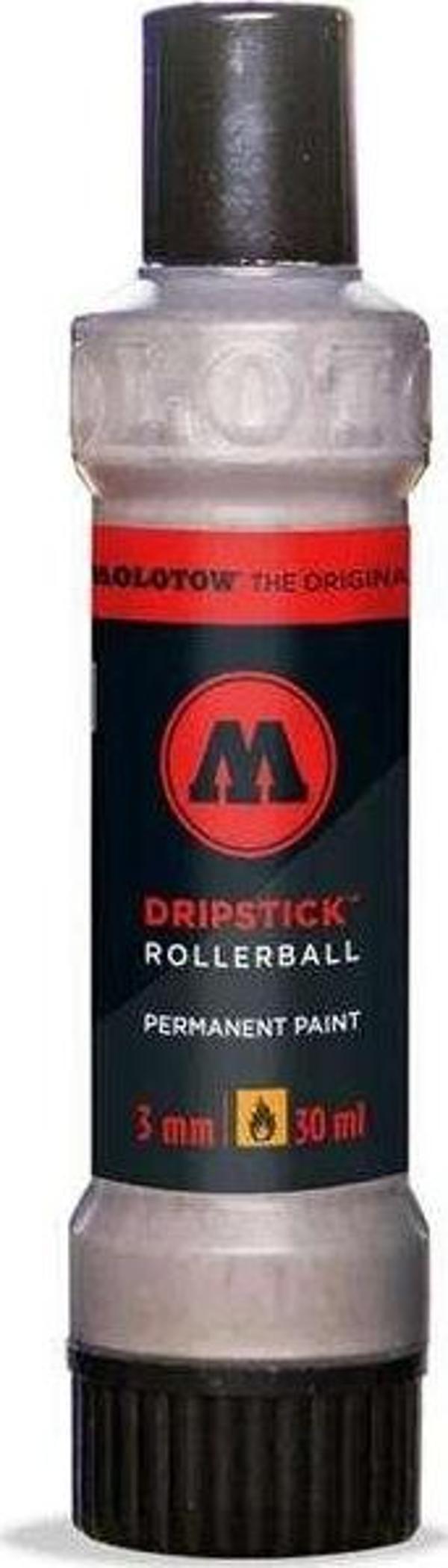 Molotow 862DS Dripstick Permanent Paint Rollerball 3 mm Uç 30 ml Chrome 862006 - Image 1