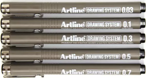 Artline Teknik Çizim Kalemi 5li Set No1 - Image 1