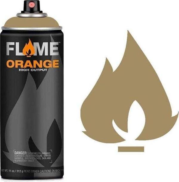 Flame Orange Sprey Boya 400 ml Grey Beige 734 - Image 1
